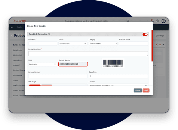 Sales Order Scanning LionO360 ERP