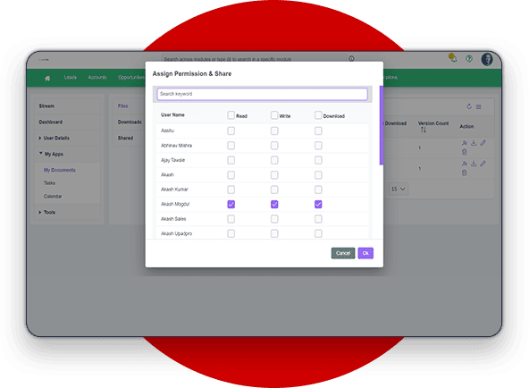 LionO360 CRM Document Storage