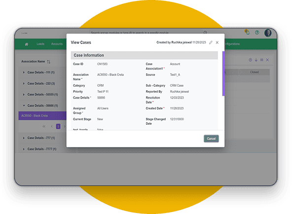 Cases & Help Desk system