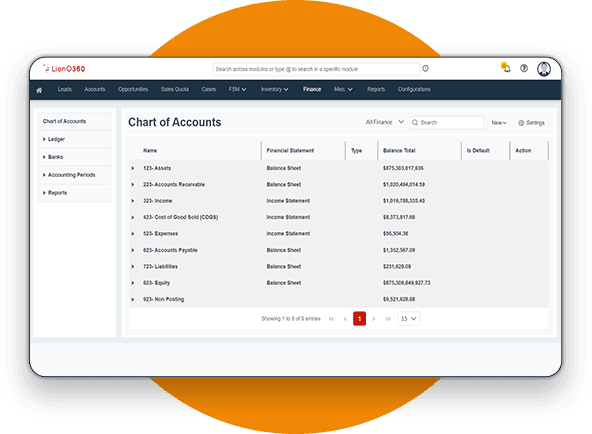 LionO360 Finance Management