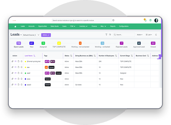 Check Duplicate Leads LionO360 CRM