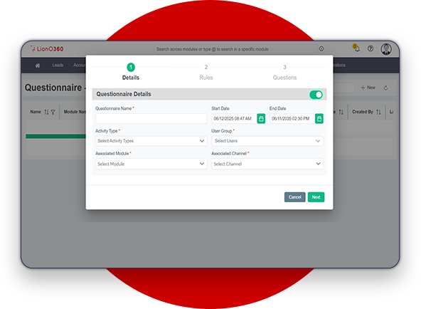 Create Multiple Questionnaires