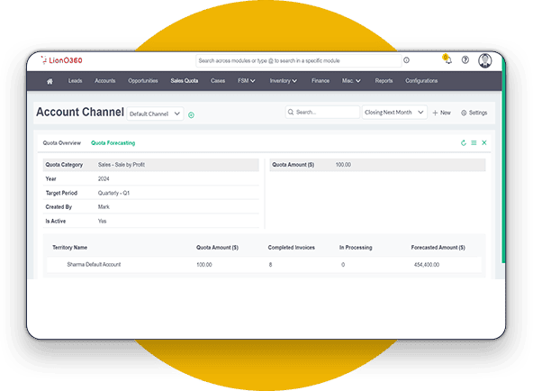 LionO360 Team Performance CRM