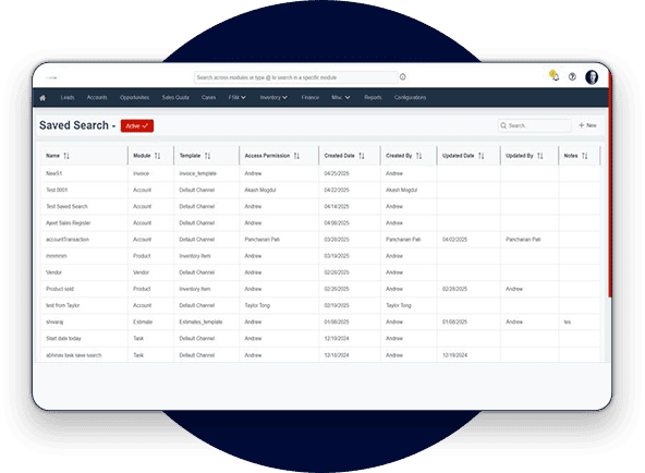 LionO360 CRM Custom Report Automation