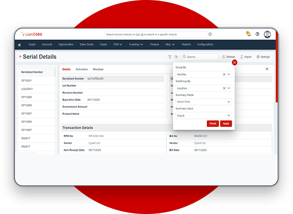 Track and Monitor Inventory Levels