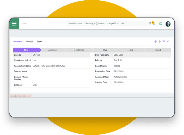LionO360 Ticket case management CRM