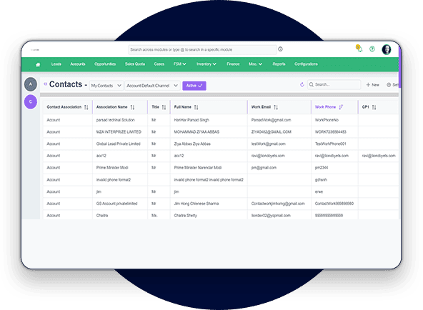 Contact Management CRM System